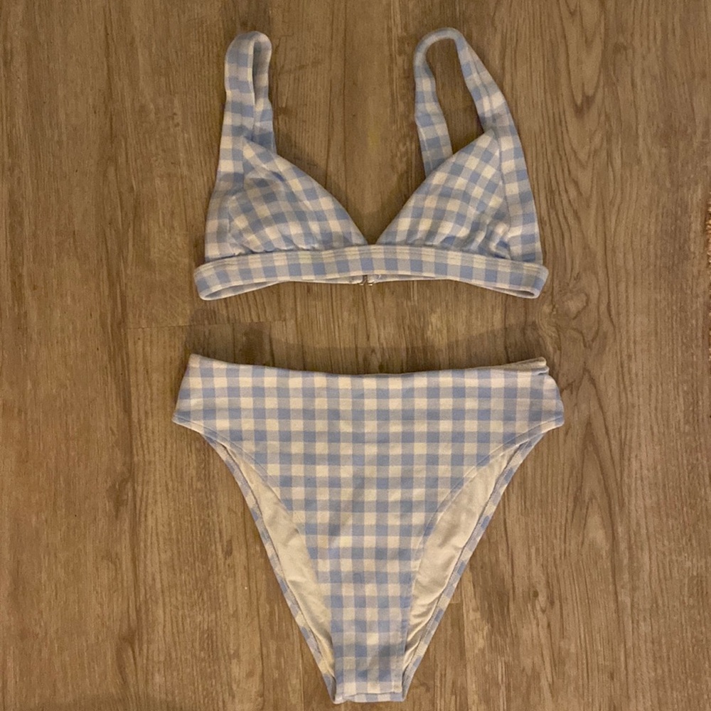 Frankie’s bikinis gingham bikini set